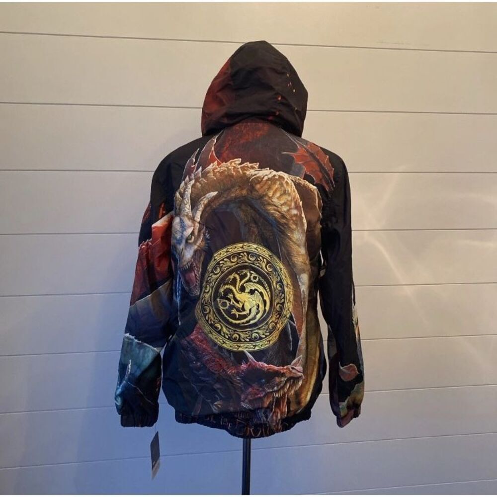 Members Only Game of Thrones House of the Dragon Hoodie Zip Jacket Men's Size S - Picture 5 of 12